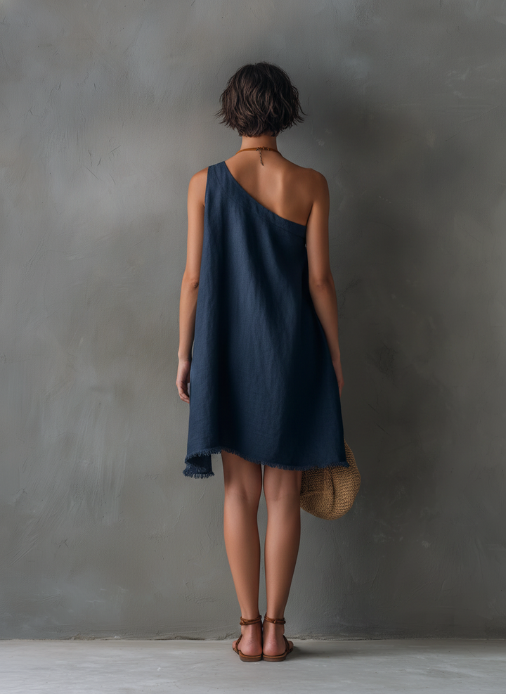 Delphina | Asymmetric One-Shoulder Dress