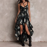 Linnea | Floral High-Low Maxi Dress