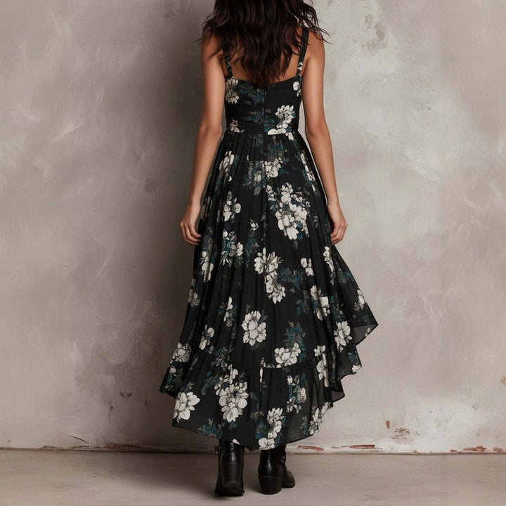 Linnea | Floral High-Low Maxi Dress
