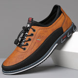 Regan | Men's Sporty Leather Casual Sneakers