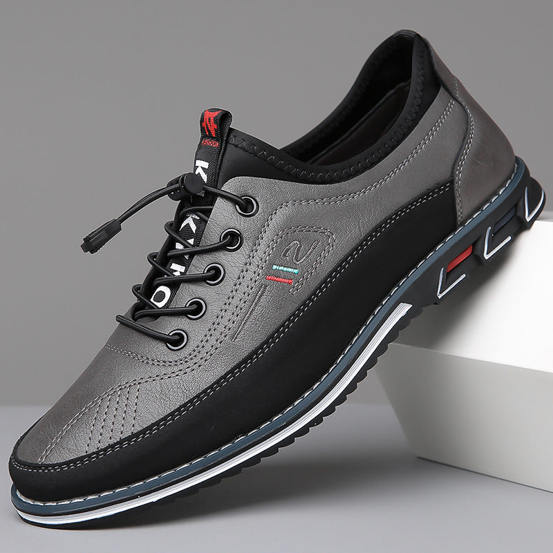 Regan | Men's Sporty Leather Casual Sneakers