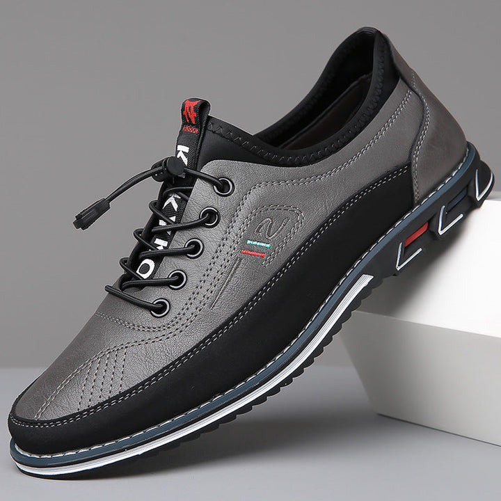Regan | Men's Sporty Leather Casual Sneakers