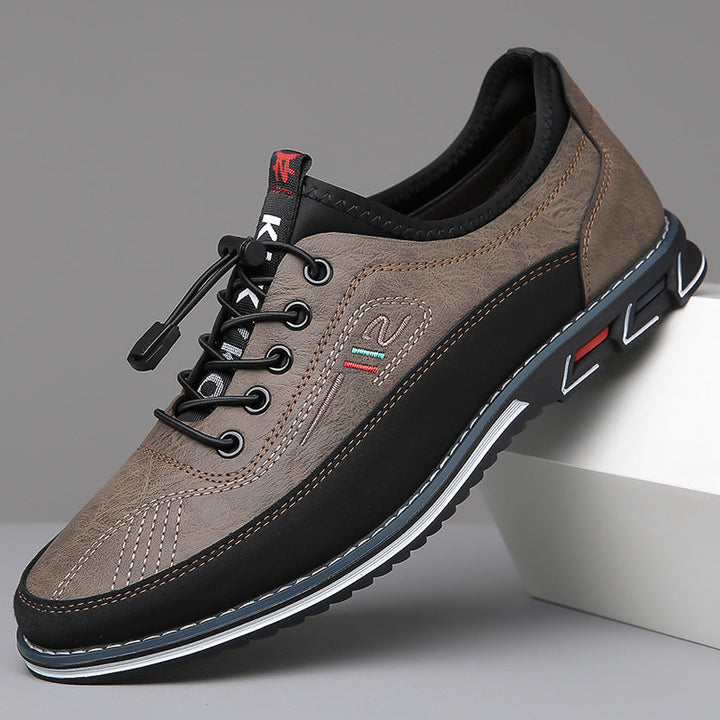 Regan | Men's Sporty Leather Casual Sneakers