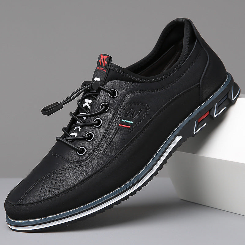 Regan | Men's Sporty Leather Casual Sneakers