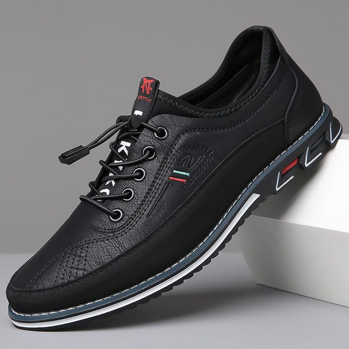 Regan | Men's Sporty Leather Casual Sneakers