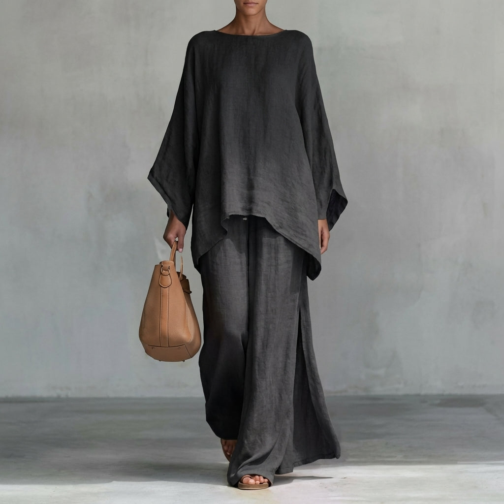 Lucia | Relaxed Long-Sleeve Two-Piece Set