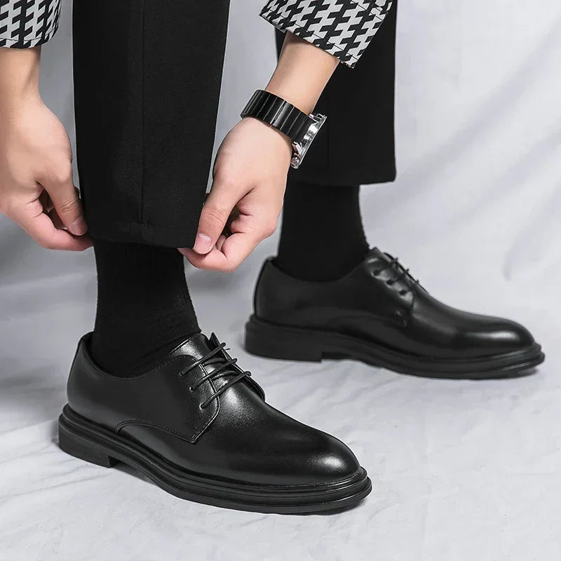 Julius | Polished Lace-Up Derby Shoes