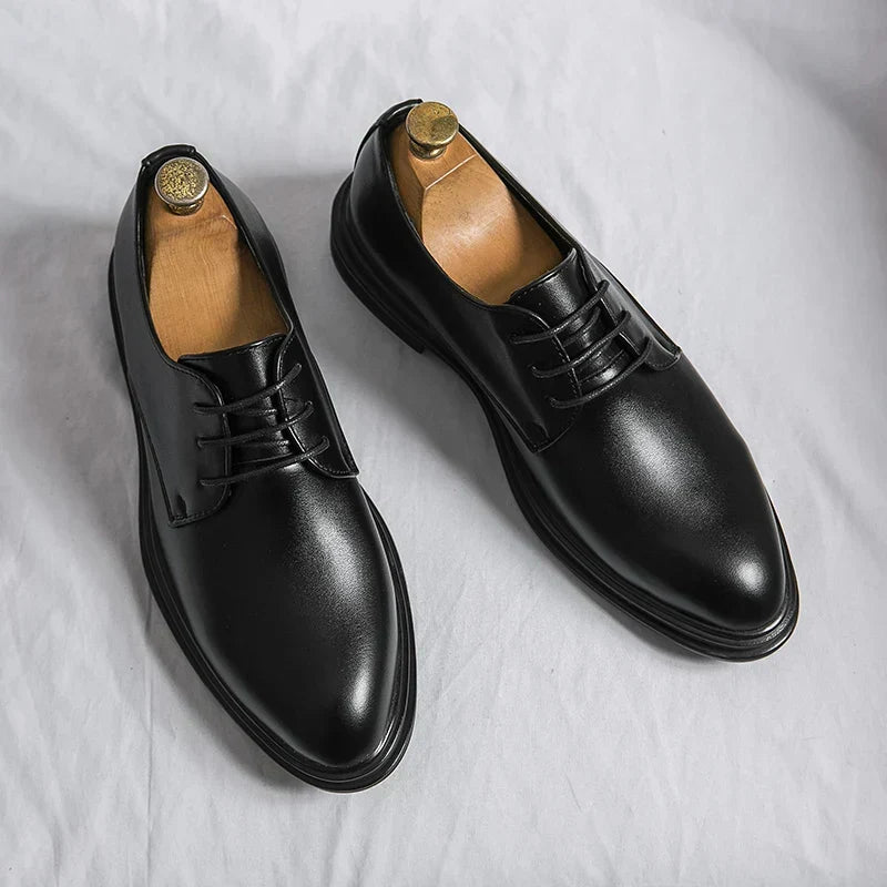 Julius | Polished Lace-Up Derby Shoes