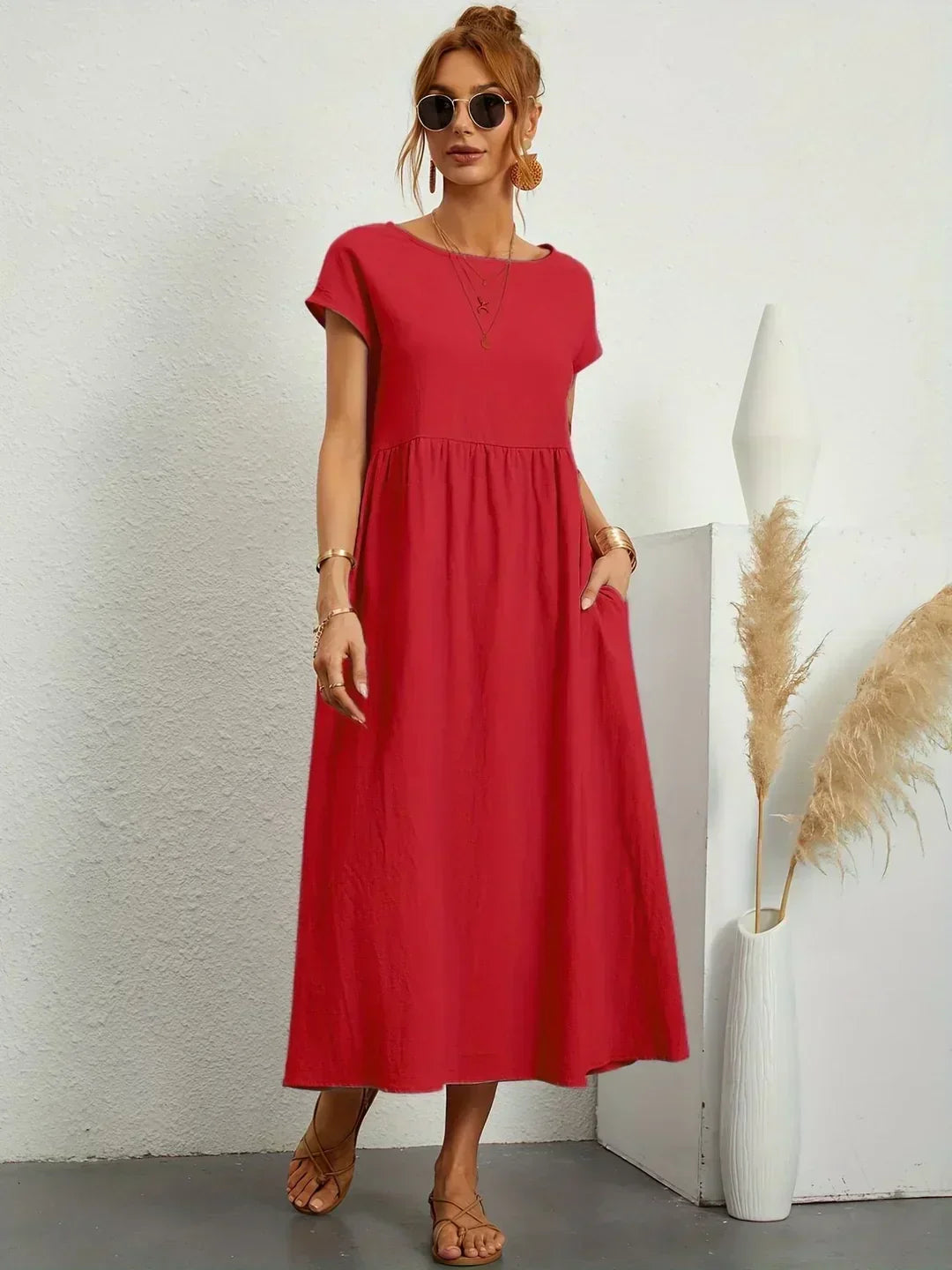 Adalyn | Relaxed Flowing Midi Dress