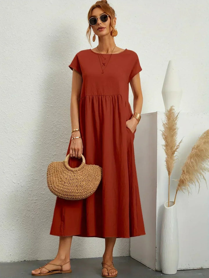 Adalyn | Relaxed Flowing Midi Dress