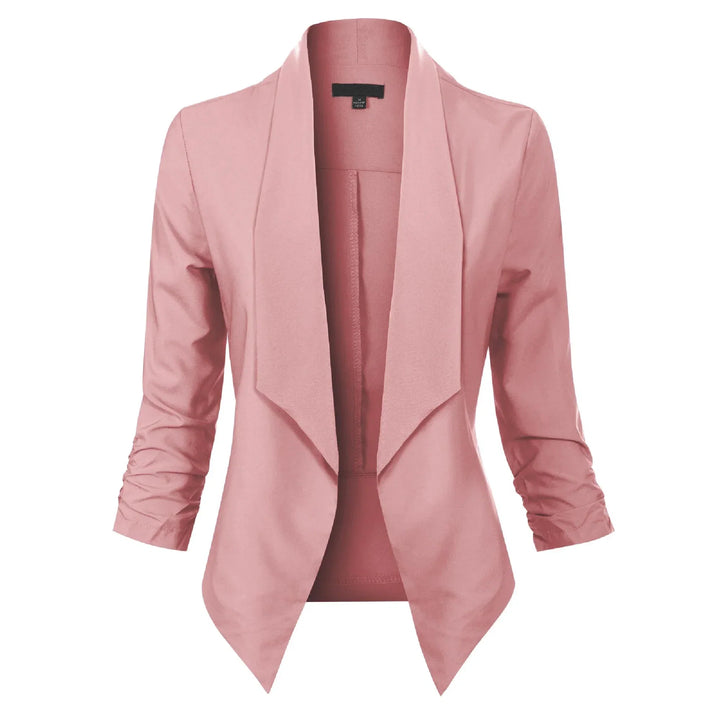 Ophelia | Open-Front Draped Blazer