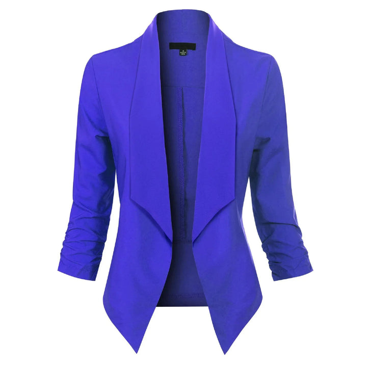 Ophelia | Open-Front Draped Blazer