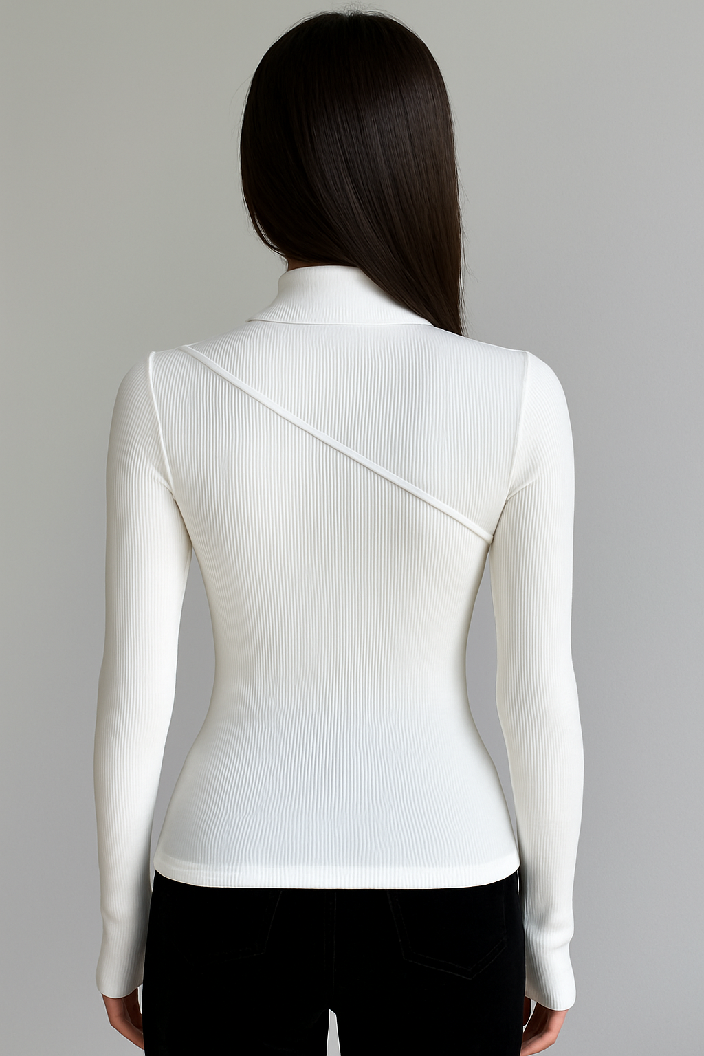 Vivienne | Sleek Mock Neck Top