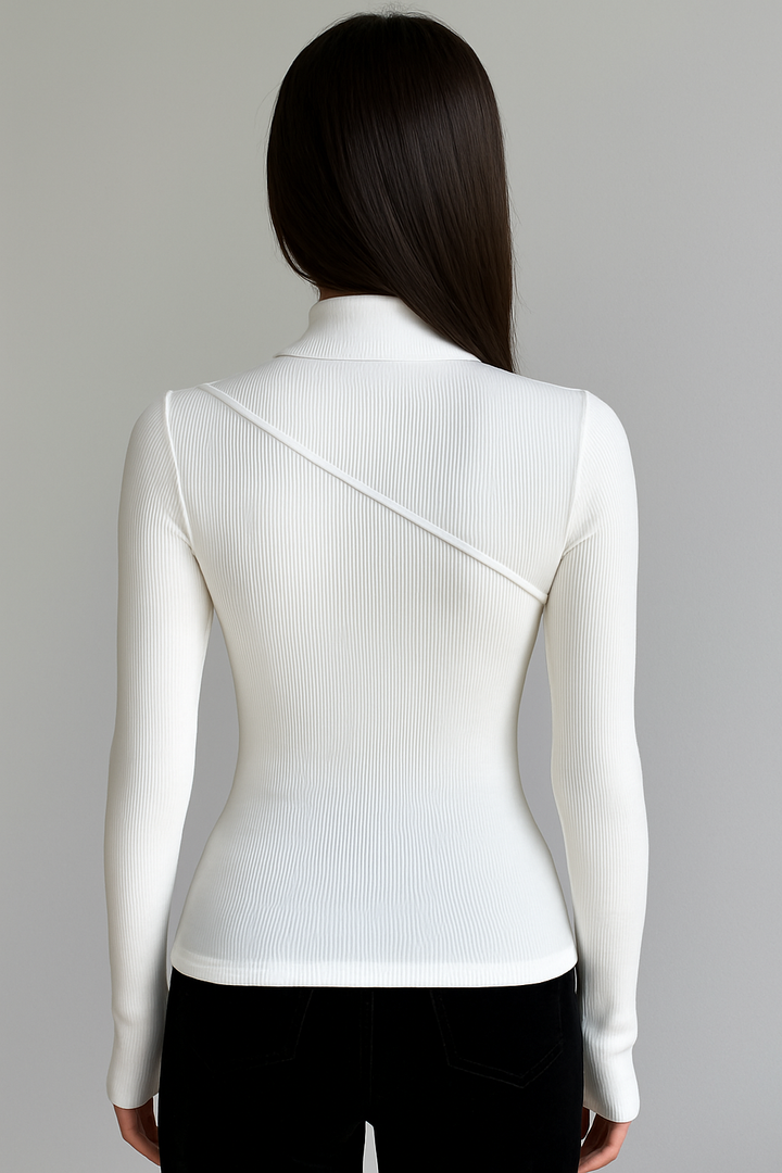 Vivienne | Sleek Mock Neck Top