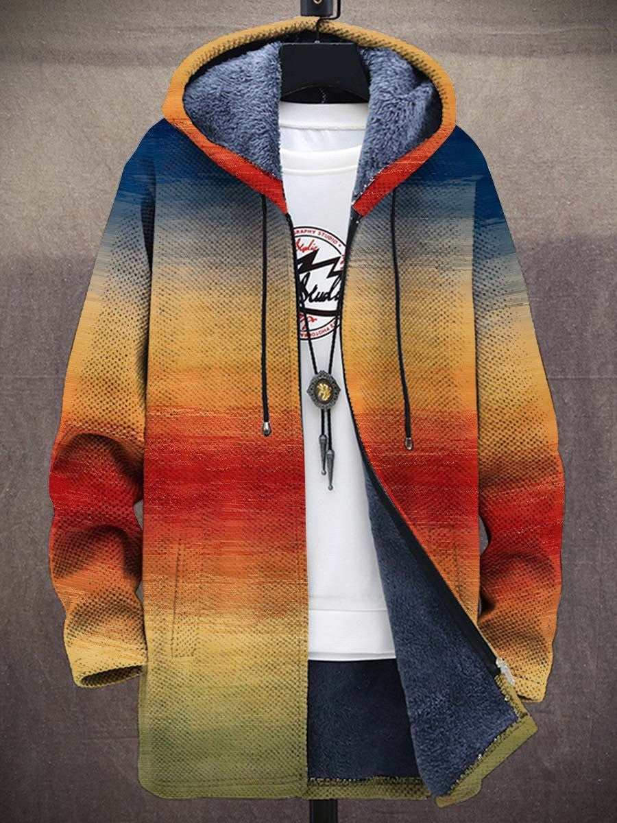 Rowland | Cozy Hooded Gradient Cardigan