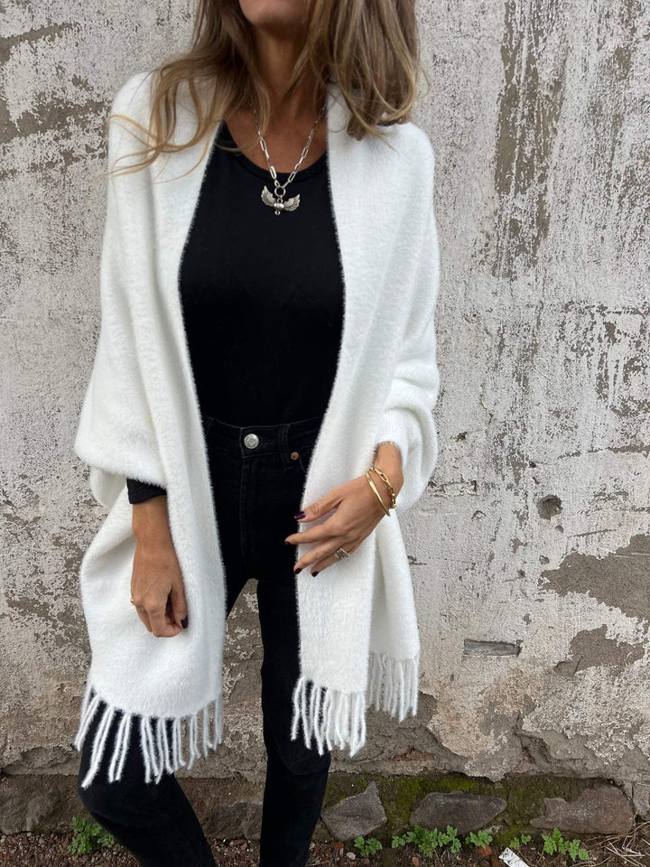 Corinne | Longline Fringe Cardigan