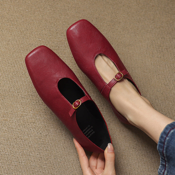 Greta | T-Strap Mary Jane Flats