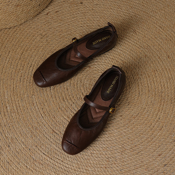 Romilly | Buckled Mary Jane Flats