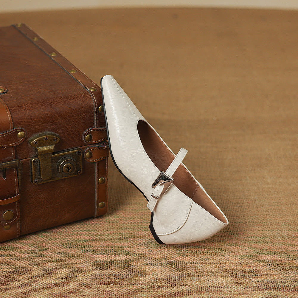 Claire | Buckle-Strap Mary Jane Flats