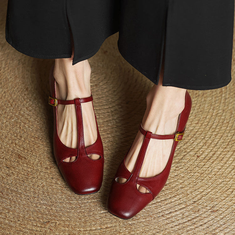 Blair | Elegant T-Strap Heels