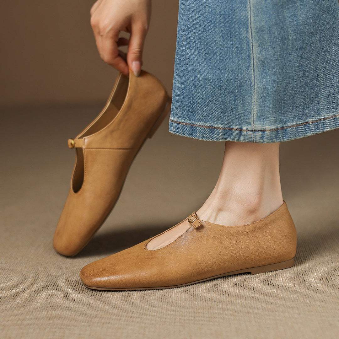 Greta | T-Strap Mary Jane Flats
