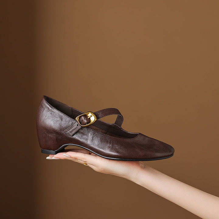 Livia | Buckle-Strap Mary Jane Flats