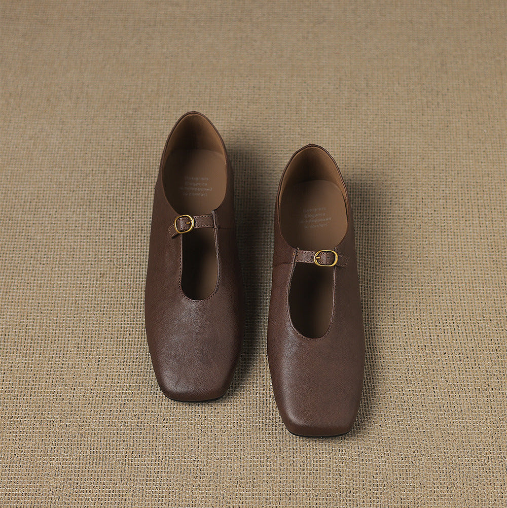 Greta | T-Strap Mary Jane Flats