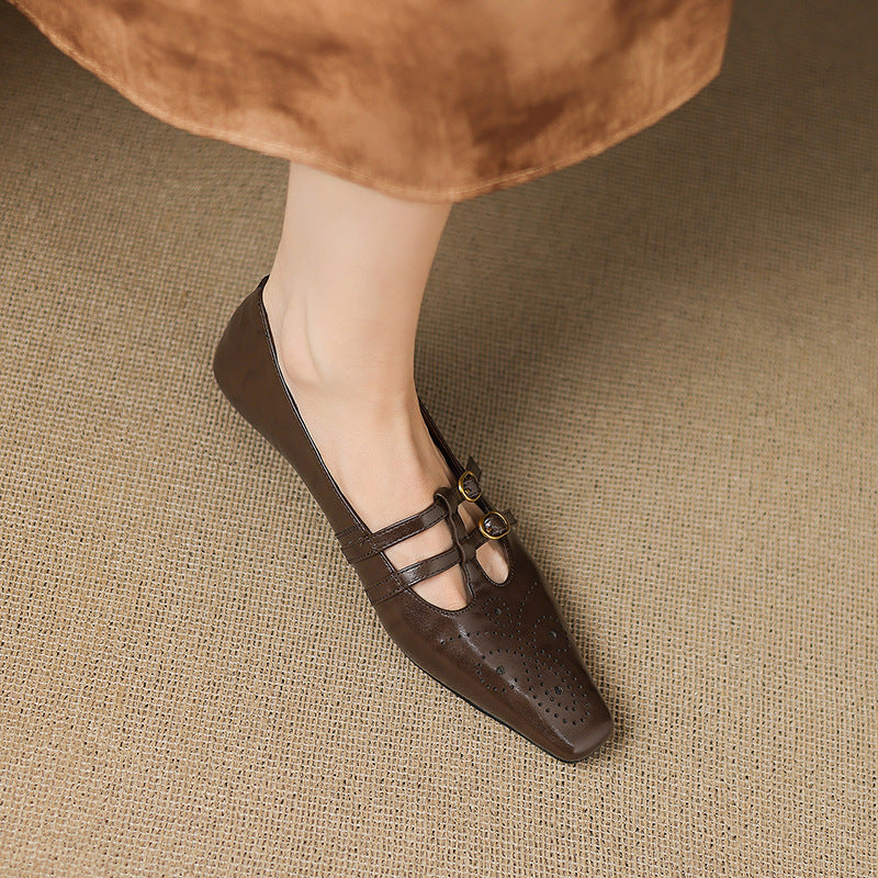 Frances | Buckled Pointed-Toe Mules