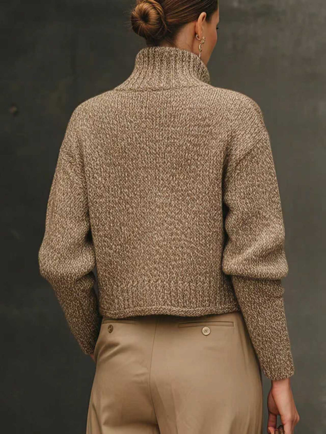 Nadine | Textured Stand-Collar Jacket