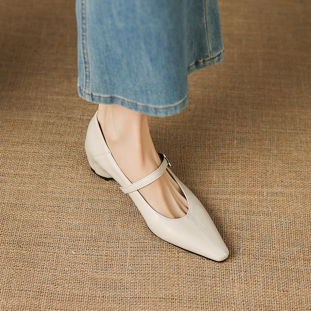 Claire | Buckle-Strap Mary Jane Flats