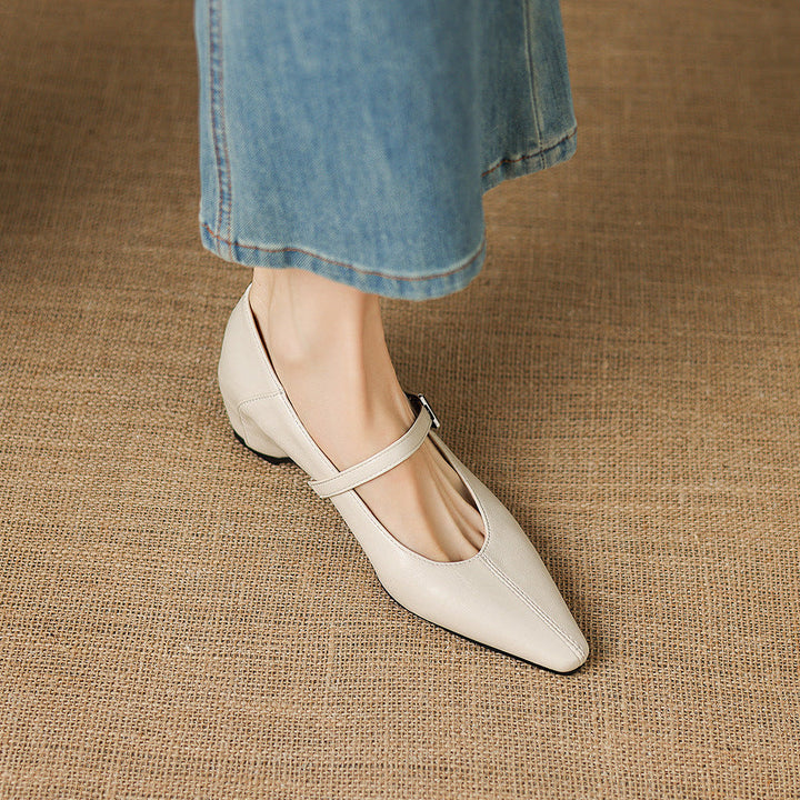 Claire | Buckle-Strap Mary Jane Flats