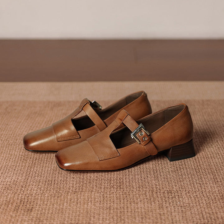 Adele | Buckled Slip-On Mules