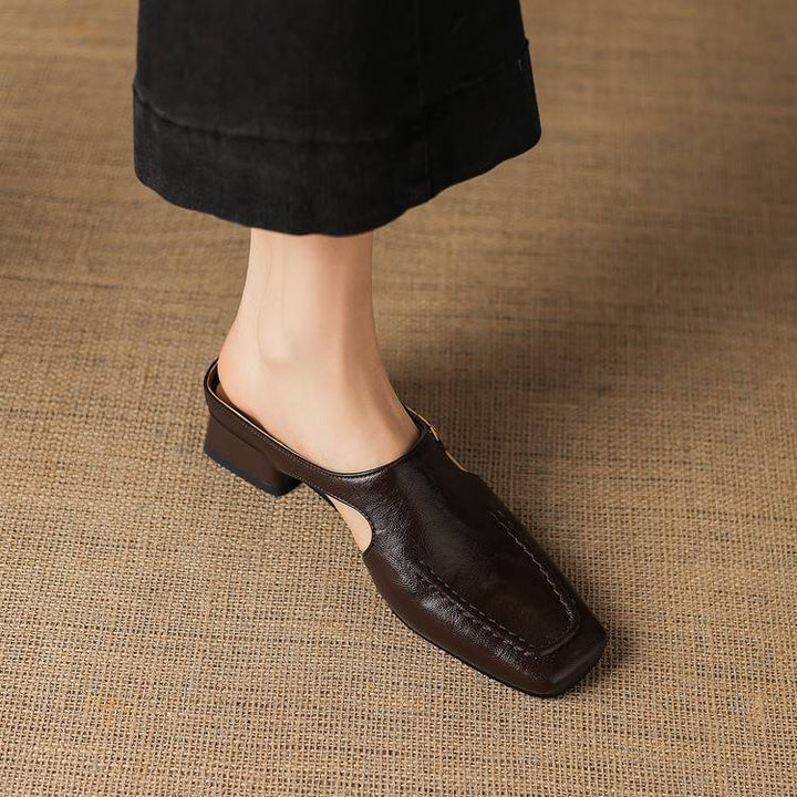 Annabel | Refined Square-Toe Mules