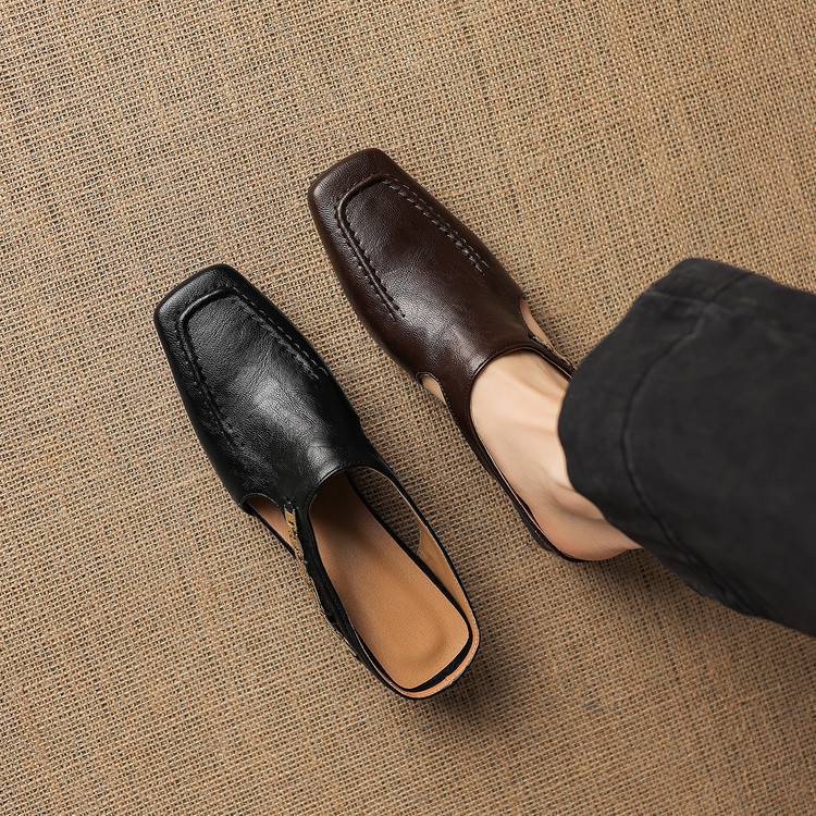 Annabel | Refined Square-Toe Mules