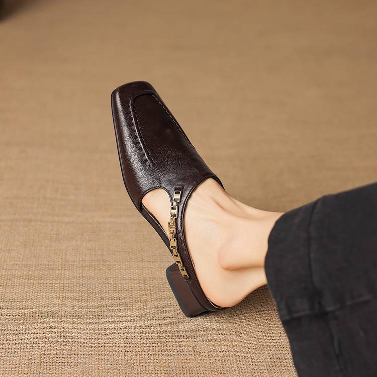 Annabel | Refined Square-Toe Mules