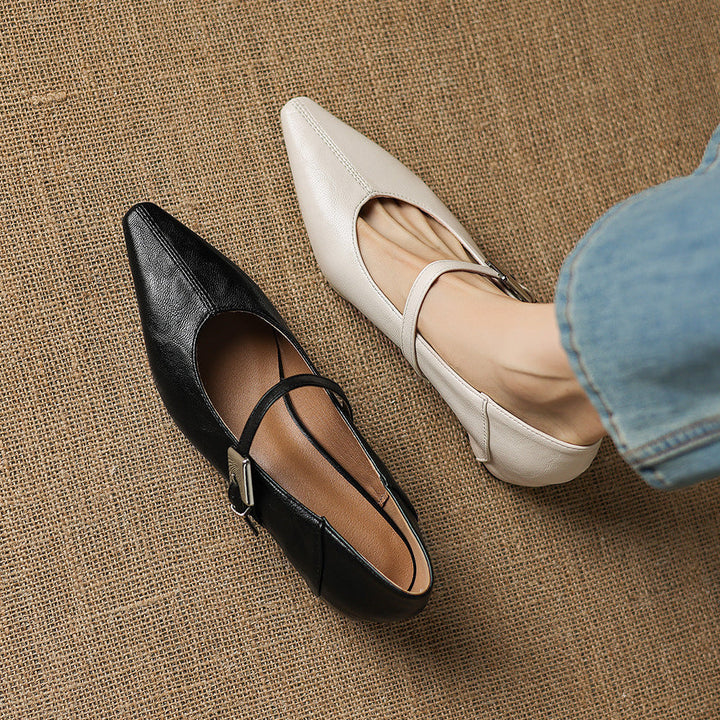 Claire | Buckle-Strap Mary Jane Flats