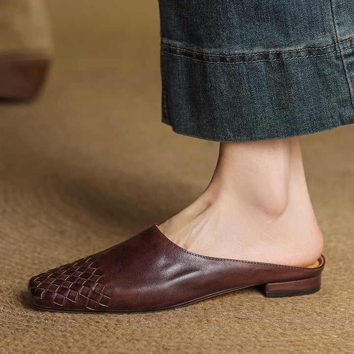 Gwen | Women's Leather Comfort Mules