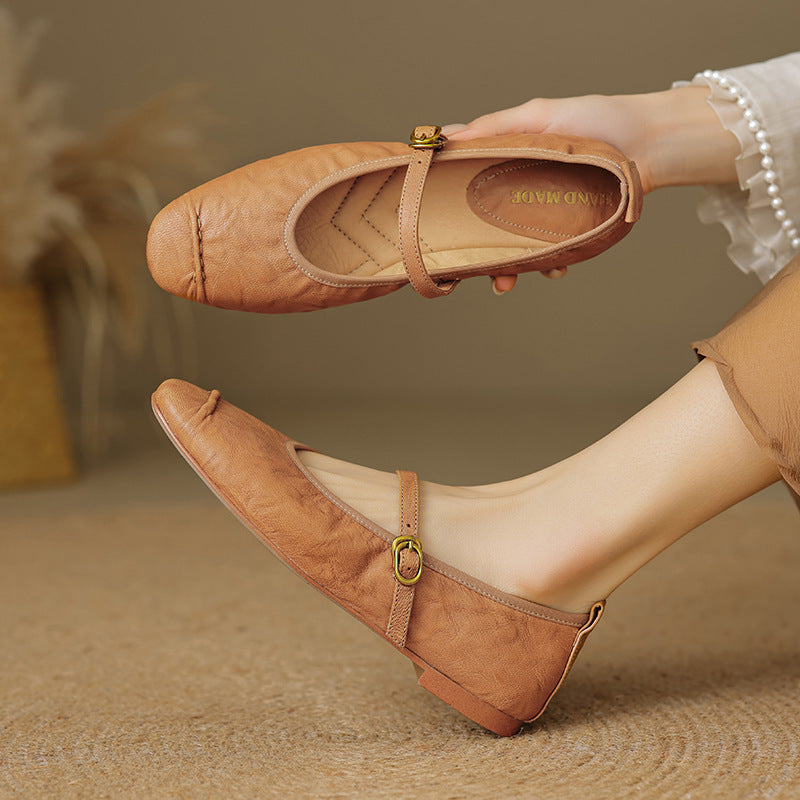 Romilly | Buckled Mary Jane Flats