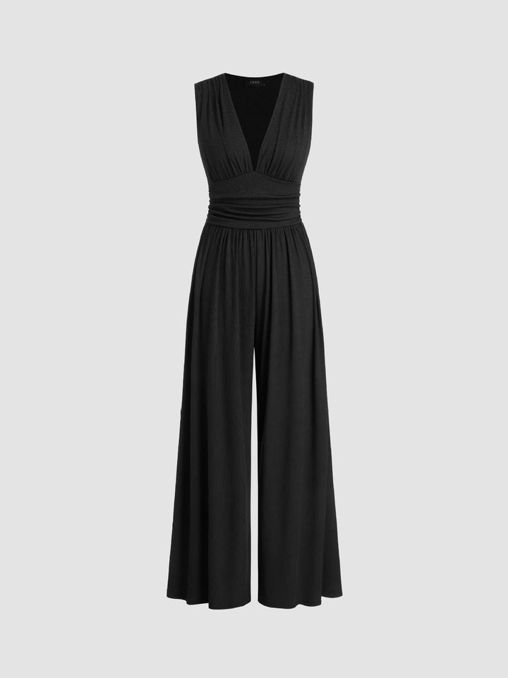 Nora | Women's Sleeveless Wide-Leg Jumpsuit