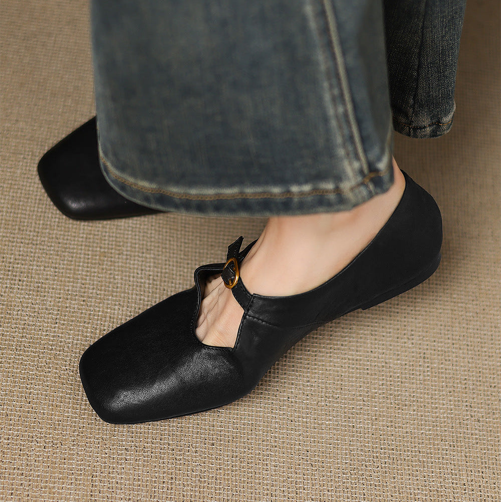 Greta | T-Strap Mary Jane Flats