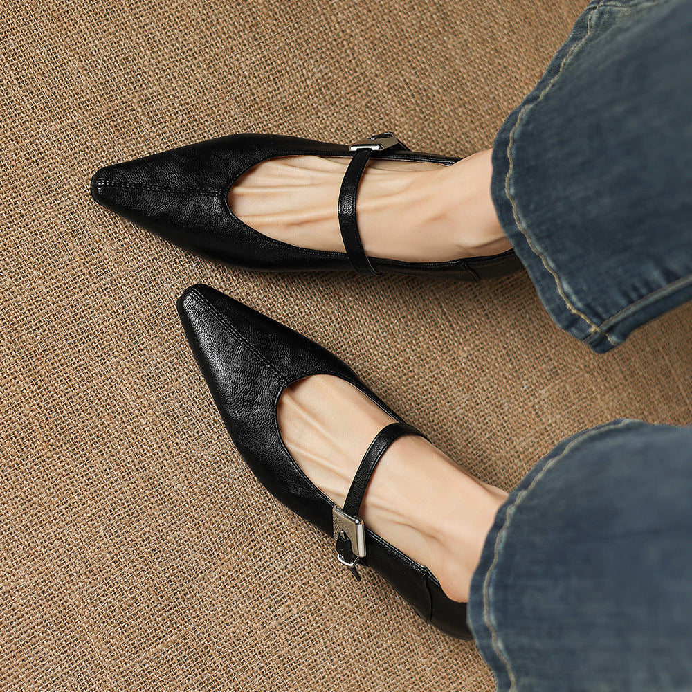 Claire | Buckle-Strap Mary Jane Flats