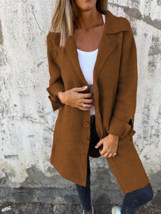 Delphinia | Longline Open-Front Coat