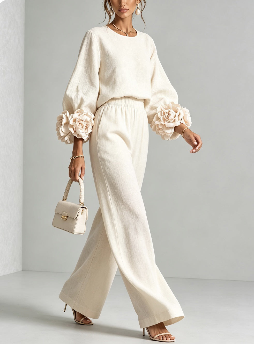 Emilia | Floral Cuff Two-Piece Set