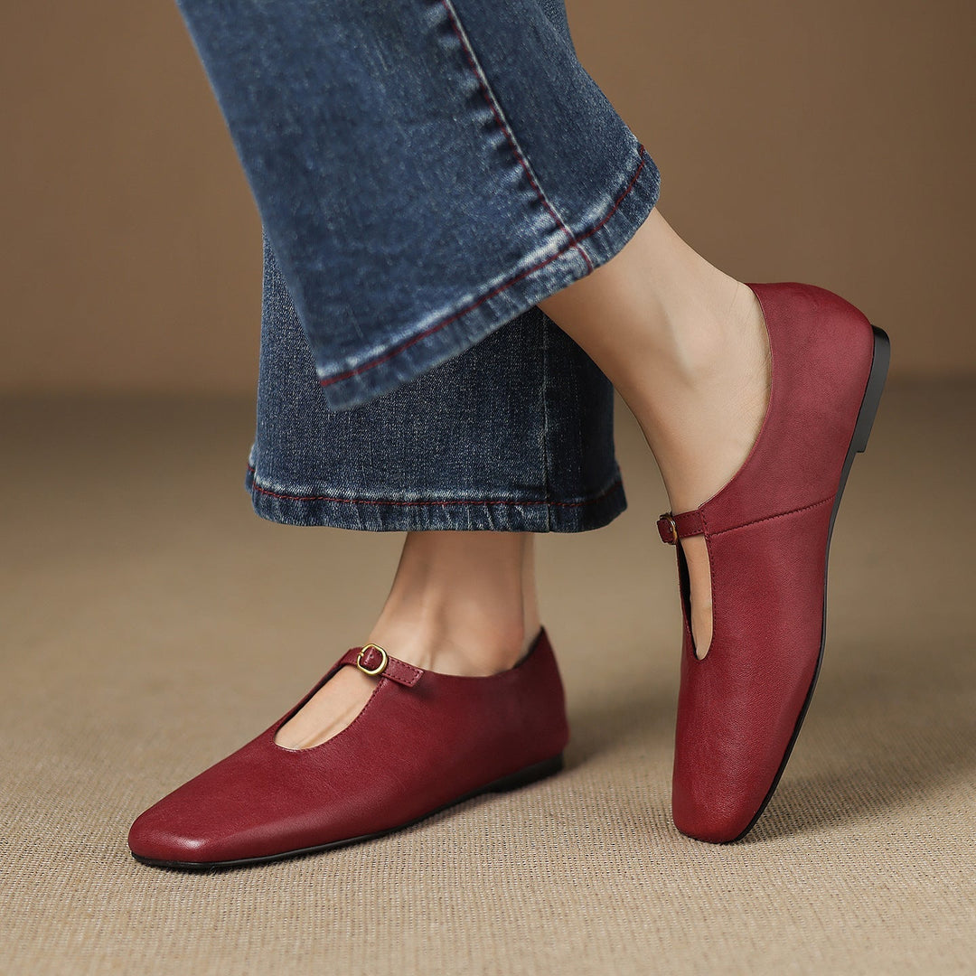 Greta | T-Strap Mary Jane Flats