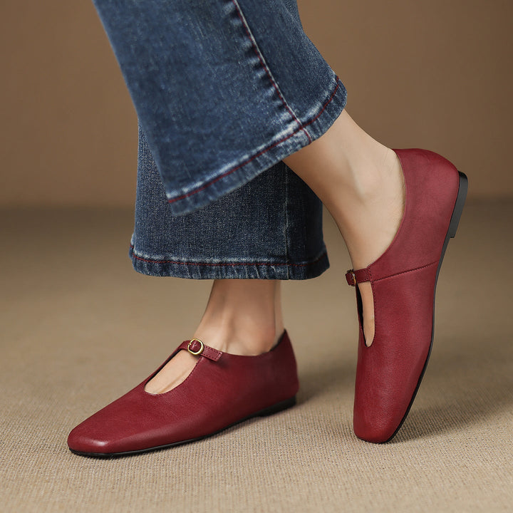 Greta | T-Strap Mary Jane Flats