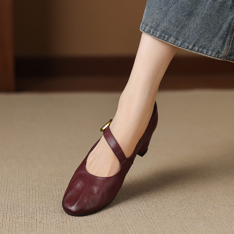 Livia | Buckle-Strap Mary Jane Flats