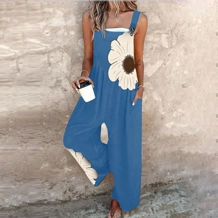 Midnight Daisy Bloom Overalls