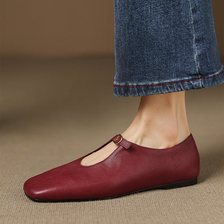 Greta | T-Strap Mary Jane Flats