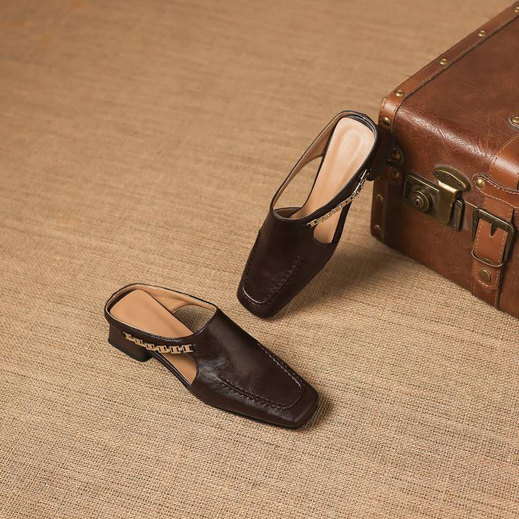 Annabel | Refined Square-Toe Mules