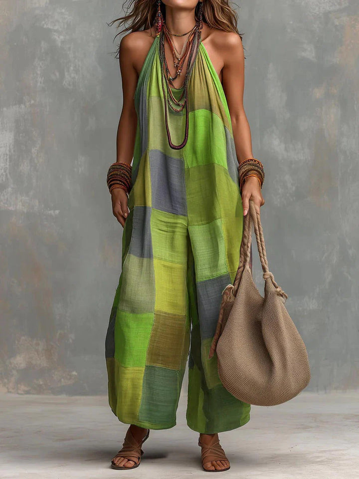 Mabel | Artful Patchwork Jumpsuit